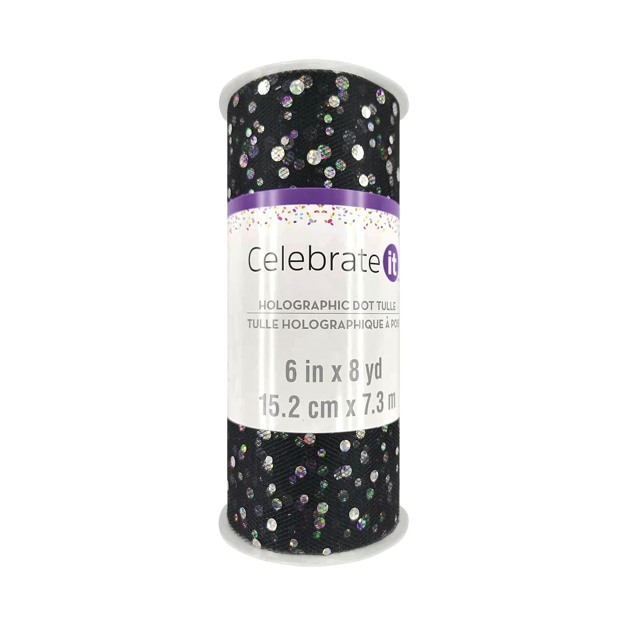 12 Pack: 6" x 8yd. Holographic Foil Dot Tulle by Celebrate It™
